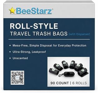 BeeStarz® Travel Trash Bags 90 Count, Black, 6 Rolls