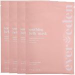 Evereden Soothing Belly Mask - 4 Belly Masks for Pregnant Women 2nd & 3rd Trimester - Hydrating, Nourishing, & Soothing Pregnancy Skin Care Belly Masks - Clean & Vegan Pregnancy & Maternity Products