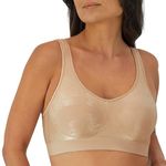 Bali Women's Wireless Bra, Comfort Revolution Full-Coverage Wirefree Bra for Women, Almond Tropic, X-Large