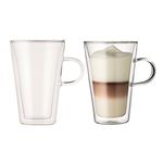 Bodum Canteen Double Wall Glass Set, Mouth Blown Borosilicate Glass - 0.2 L, Pack of 2