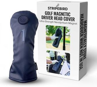 Golf Magnetic Driver Head Cover - Ultra-Strength Neodymium Magnet - Magnetically Attach Driver Covers for Golf Clubs - Protective Driver Head Covers for Golf Clubs (Blue)