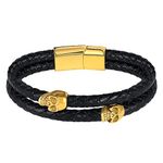 Gold Bracelet For Men Skull