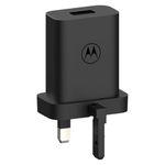 Motorola Chargers - TurboPower 20W QC 3.0 Mains Wall Charger/Power Adapter with SKN6473A 1m USB-A to USB-C cable.