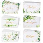 MONCAP 120pcs Green Small Business Order Cards Mini Thank You Card Multipack Thanks Gift Greeting Cards for Business Customer Store Birthday Baby Shower Anniversary (3.2 * 2 inch)