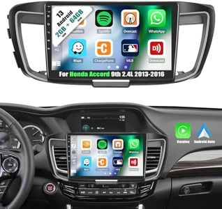 2G+64G Android 13 Car Stereo for Honda Accord 9th 2.4L 2013-2016 with Wireless Apple Carplay Android Auto,10.1'' HD Touchscreen Car Radio with WiFi GPS Navigation Bluetooth FM/RDS SWC+Backup Camera