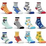 12 Pairs Toddler Boy Socks Lovely A