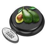 Malama Digital Kitchen Scale, Food Scale, Foldable Pocket Scale, Multifunction Accuracy for Cooking Baking, Scale with 0.1oz/1g Increment, 11 lb/5 kg Capacity, Black (Batteries Included)