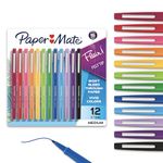 Paper Mate Flair Felt Tip Pens | Medium Point 0.7 Millimeter Marker Pens | School Supplies for Teachers & Students | Assorted Colors, 12 Count