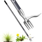 Cootack 52'' Weed Puller with Long Handle Stand-up Hand Weeder Manual Weeding Tool with Stainless Steel Claw for Garden/Yard/Lawn, Weed Remove Without Bending or Kneeling