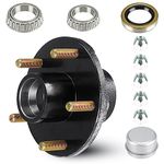 SEHNSUCHT Trailer Brake Idler Hub Kit, 5-Hole, 5" Bolt Circle Brake Idler Hub for 3500 lb Axles, Replacement Brake Hub Drum Assembly for Rvs, Trailer and Semi Truck