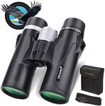 USCAMEL Binoculars Bird Watching,10x42 Compact for Adults HD Professional Hunting Travel Binoculars-Black