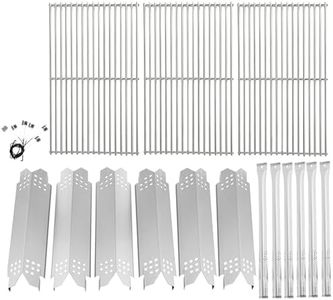 BBQration Replacement Parts for Nexgrill 720-0896B 720-0896E 720-0896X 720-0896C Deluxe 6-Burner Gas Grills, Cooking Grate, Grill Heat Shield Tent and Burner for Nexgrill Replacement Parts 6 Burner
