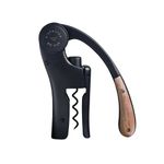 L'Atelier du Vin Oeno Motion Black & Wood Lever Corkscrew | Luxury Wine Bottle Opener Premium Gift Box Hand Made for Wine Tasting Accessories, Sommelier, Bartenders, Table Centerpiece Made in France