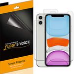 Supershieldz for Apple iPhone 11 (6.1 inch) (Front and Back) Screen Protector, Anti Glare and Anti Fingerprint (Matte) Shield (3 Front and 3 Back)