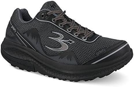 G-defy Mighty Walk Men's Shoes | The only Solution for Pain from Walking | Running | Prolong Standing | Arch Support | Diabetic Shoes| A5500 | Wide Shoes | Orthopedic | Free Custom Orthotic Black