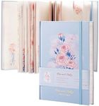 MGGAO Blue Personalized Butterfly Journal, Rose Journal for Writing, with Gorgeous Blank Paper, A5 Hardcover Notebook Secret Diaries, for Memories Sketch Men Women Girl