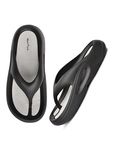 HEALTH FIT Extra Soft Premium Slippers with Soft Acupressure Comfortable & Light Weight Stylish & Anti-Skid Classic Ultra Soft Casual Waterproof & Everyday Flip Flops HF147BKLGY UK-9