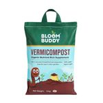 BLOOMBUDDY Organic Vermicompost – 5 kg | Plant Fertilizer & Compost for Plants | Natural Manure for Home Gardening | Vermi Compost for Plants, Indoor Pots & Home Garden Use