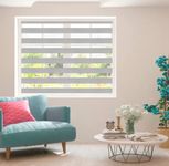 ZEBRA BLINDS | Day and Night | 50-55-65-75-85-95-105-115-125-135-145-155-165-175-185-195-205-215-225-230 cm Width | 150 cm Drop | Made to Measure | Customized | Bespoke (Grey, 115cm)