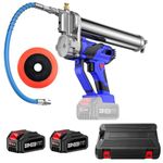 TaskStar 21V Grease Gun Battery Powered, [2024 Update Powerful] Electric Grease Gun Kit with 12000 PSI Hoses, Variable Speed Trigger, Cordless Grease Gun with 2 * 4000mAh Batteries and Charger