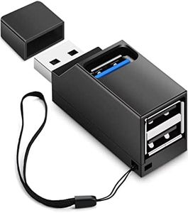 Govalue USB Hub 3.0, 3 Port USB Hub USB Splitter for Laptop, USB Expander USB Multiple Adapter for Mouse,Keyborad,Printer,Flash Drive,Xbox and More (Black with 3.0 * 1 Hub, 2.0 * 2 Hub)