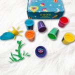 Lattooland Natural Clay Dough for Kids | Taste-Safe | Vibrant | Does not Dry up Easily | Soft | Multi-Colours | Non-Toxic | Lab-Certified (6 Colors of Dough) | Modelling Toy for Children