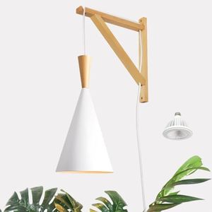 VALIKIY Hanging Grow Light, 20W Full Spectrum Pendant Grow Lights 15FT Power Cord, Decorative Grow Light for Indoor Plants, Flowers, Garden (Ceiling Mounted Hooks&Wall Mounted Bracket Included