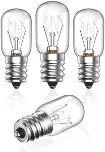 Bonlux Pygmy Bulb 15W Screw Bulb E14 Himalayan Salt Lamp Bulb Dimmable Fridge Bulb SES Small Edison Screw Oven Bulb, Flea Trap Bulb, Scentsy Bulb, Plug in Wax Melt Burner Bulb, Sign Lamp, 240V, 4-Pack