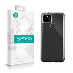 SPRIG Compatible with Google Pixel 5A Phone Bayer TPU PC Premium Back Cover Drop Tested Shock Proof Mobile Case for Men, Women, Boys and Girls with Camera Protection (Transparent)