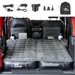 JOYTUTUS Air Mattress Camping Bed w/Air Pump Compatible with Wrangler JK JL, Comfort SUV Inflation Mattress w/2 Pillows for 2007-2024 Wrangler JK JL Unlimited 4 Door (Don't for 4XE) - Dark Grey