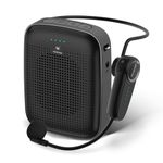 WinBridge Wireless Voice Amplifier for Teachers – 15W Portable Bluetooth Speaker with Wireless Microphone Headset, Mini PA System, Personal Mic for Classroom, Teaching, Training & Public Speaking A002