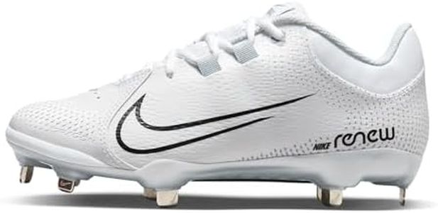 Nike Hyperdiamond 4 Pro Metal Softball Cleats White | Black Size 7.5 Medium