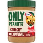 Kraft Only Peanuts All Natural Crunchy Peanut Butter, 750g