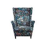 KRFOONN Wingback Chair Covers Slipcovers 2 Piece Stretch Wing Chair Covers Spandex Slipcovers Wingback Sofa Covers Armchair Covers Non-Slip Furniture Protector for Living Room Wingback Chairs, 06