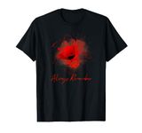 Always Remember Red Poppy Memorial T-Shirt