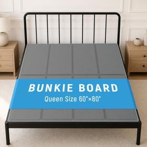 Wolive Bunkie Board Queen Size (60x80''), 10mm Bed Boards for Under Mattress, Breathable, Noise Minimizing, Moisture Resistant Bunkieboards, Heavy Duty Bed Support Board for Platform & Slatted Frames