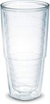 Tervis 1001839 Clear & Colorful Insulated Tumbler 24oz, Clear