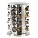 Delavala Stainless Steel Masala Spice Rack Set/Rotating Masala Rack (16 JAR, SPICE RACK)