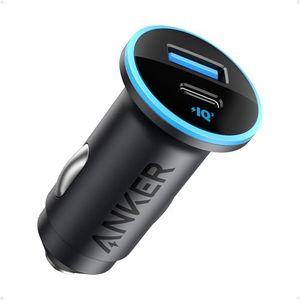 USB C Car Charger Adapter(52.5W), Anker 323 Compact Car Phone Charger with one 30W PowerIQ 3.0 Fast Charging Port for iPhone 14/13/12/11 Pro Max mini X Samsung Galaxy S23/22/21 iPad Pro Pixel and More