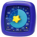 Secura 60-Minute Visual Timer, Silent Study Timer for Kids and Adults, Time Clocks, Time Management Countdown Timer for Teaching (Starry Sky)