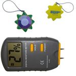 HQRP 2-Pin JT-2G Scanner and Probe Moisture Wood Meter and Home Inspection Tools plus HQRP UV Chain/UV Health Meter