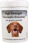 High Strength Pancreatic Enzyme Powder for Dogs & Cats by Chemeyes - Digestive Enzyme Supplement with Amylase, Protease & Lipase - Pancreatin Supports Normal Digestion and Healthy Weight - 100g