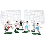 9 Pieces Soccer Cake Toppers Plasti