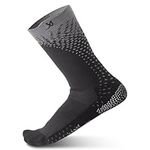 LUX V2 Anti-Slip Football Grip Socks for Men/Boys/Youth w/GripArray™ Non-Slip Grips Technology Black