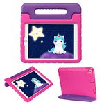 HDE iPad 9th Generation Case for Kids Shockproof iPad Cover 10.2 inch with Handle Stand fits 2021 9th Gen, 2020 8th Gen, 2019 7th Gen Apple iPad 10.2 - Purple Pink