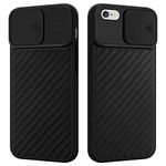 cadorabo cover compatible with Apple iPhone 6 / 6S in Matt Black - protective cover made of flexible TPU silicone and with camera protection - ultra slim soft back cover case