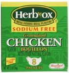 Herb-Ox Bouillon Packets Chicken Instant Broth & Seasoning Sodium Free 8 Ct 1.2 oz Box (Gluten Free)