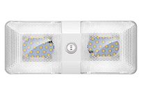 BlueFire RV Interior Light, Super Bright DC 12V Led RV Ceiling Double Dome Light with ON/Off Switch for Trailer Camper Car RV Boat(1 Pack, Warm White)