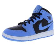 NIKE Men's Basketball Shoes, University Blue/Black-white Mid Gs, 5.5 Big Kid