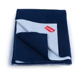 LuvLap Instadry Waterproof Baby Dry Sheet, Extra Large Size 140x200 cm, Extra Absorbent Quick Dry Sheet for New Born,Toddler, Anti-Piling Fleece for Baby, Bed Protector, Pack of 1, Navy Blue
